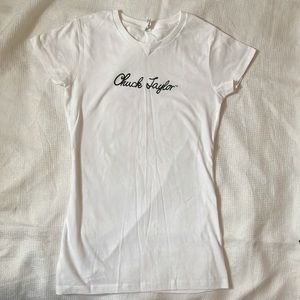 Chuck Taylor Converse All Star white long t-shirt